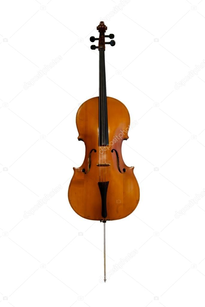 Part of cello isolated