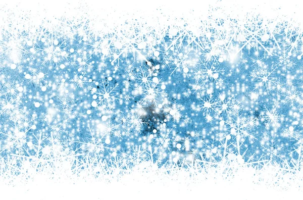 様々 な雪の結晶冬の背景 — ストック写真