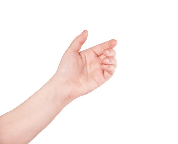 Hand pose zoals plukken — Stockfoto