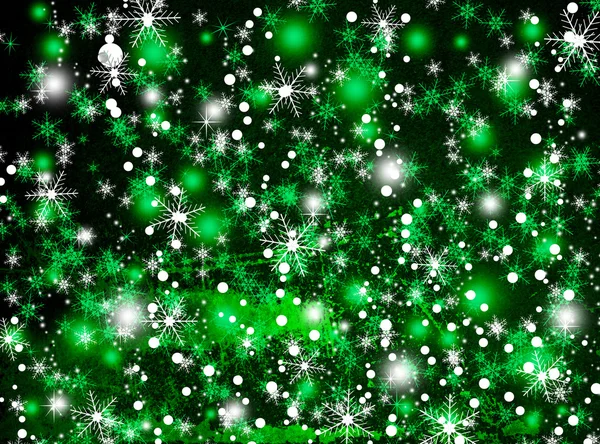 Christmas background with snowflakes in winter — Stock Photo, Image