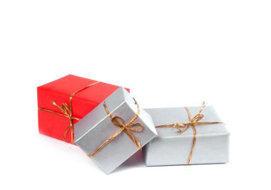 Beyaz hediye kutuları