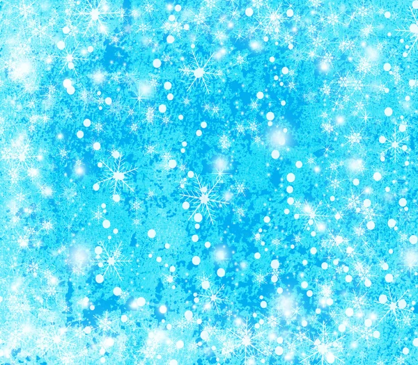 Weihnachten Hintergrund mit Schneeflocken — Stockfoto