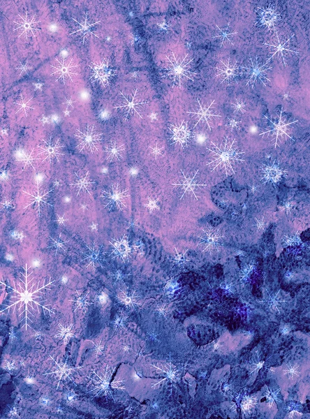 Christmas  background with snowflakes — Stock Photo, Image