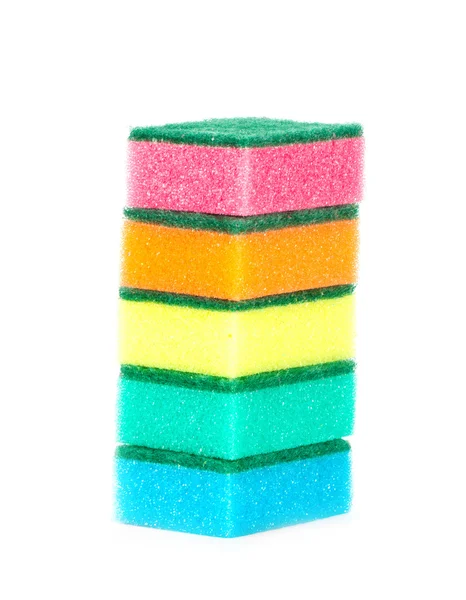 Image of colored sponges isolated — Stock Photo, Image