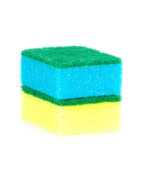 Imagen de esponjas de colores aisladas — Foto de Stock