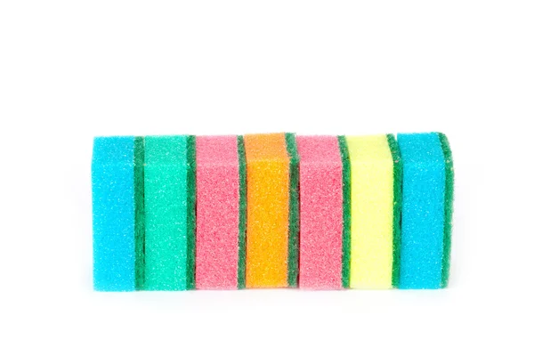 Image of colored sponges isolated — Stock Photo, Image