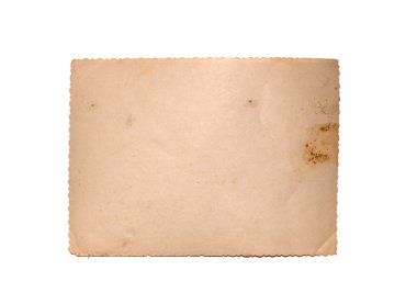 Arkasında eski bir fotoğraf