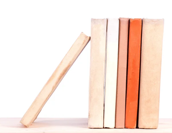 Oude boeken op plank. — Stockfoto