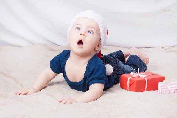 아름 다운 작은 아기 크리스마스를 축 하. — 스톡 사진