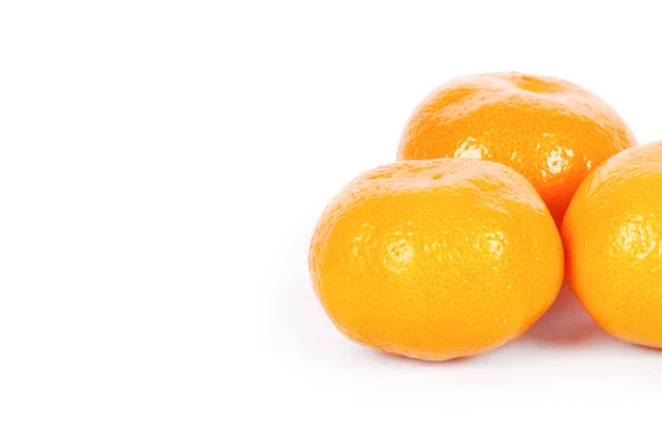 Ripe mandarins isolated on a white — Stock Photo, Image