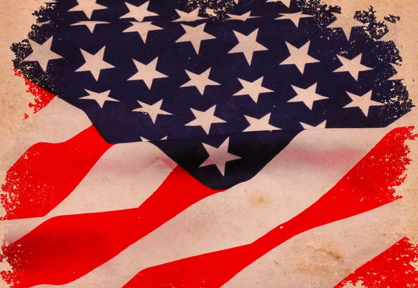 Closeup of American flag — Stockfoto