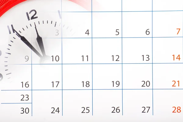 Collage avec horloge et calendrier — Photo