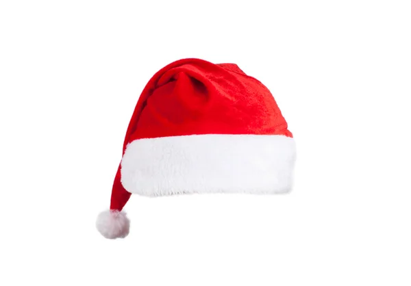 Christmas decorations with santa hat — Stock Photo, Image