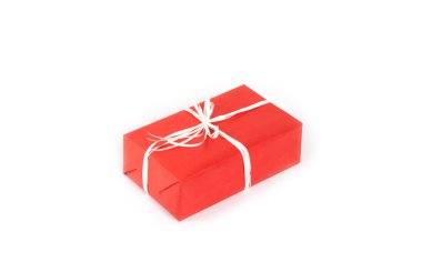 hediye kutuları üzerinde beyaz izole