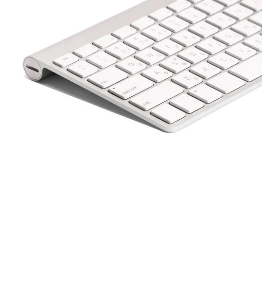 Teclado do computador. Isolado em branco — Fotografia de Stock