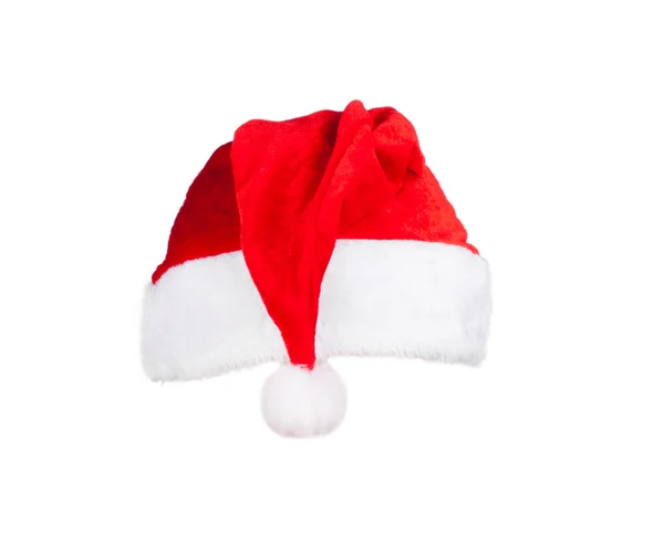 Christmas decorations with santa hat — Stock Photo, Image