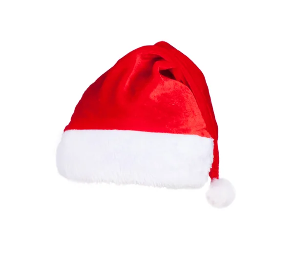 Christmas decorations with santa hat — Stock Photo, Image