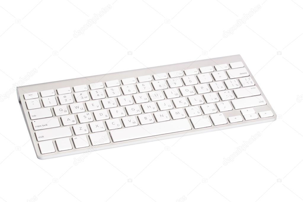 Computer keyboard. Isolated on white 