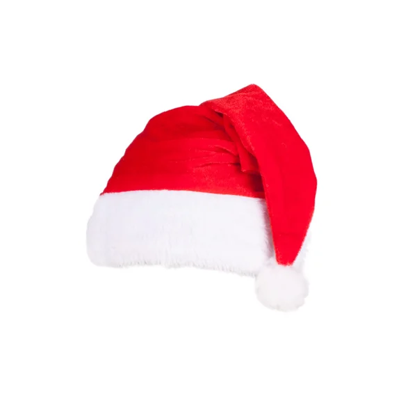 Christmas decorations with santa hat — Stock Photo, Image