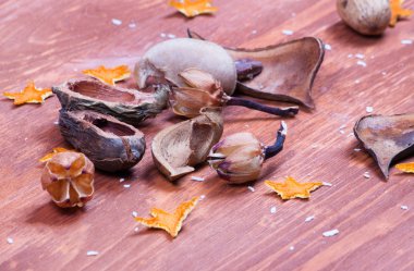 Noel arka plan dekorasyon ahşap tablo ile.