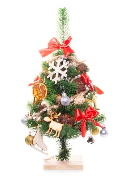 Decorated Christmas tree — Stock Photo, Image