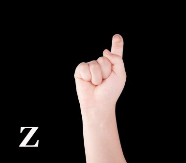 Parmak alfabesi ile Amerikan yazım 