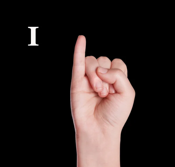Finger Ortografia do alfabeto em americano — Fotografia de Stock