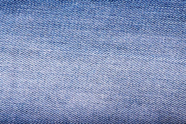 Listrado texturizado azul usado jeans — Fotografia de Stock