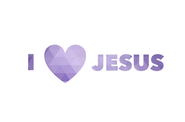Eu amo Jesus, fonte — Fotografia de Stock