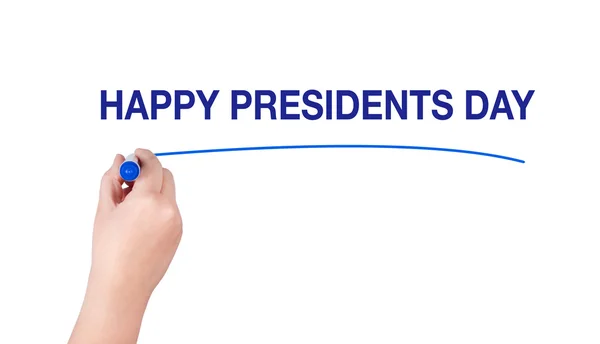 Ευτυχής ημέρα Προέδρων λέξη γραμμένη — Φωτογραφία Αρχείου