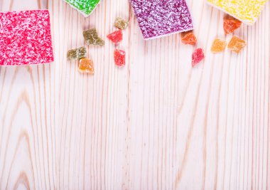 Tatlı izole meyve şekerlenmiş 