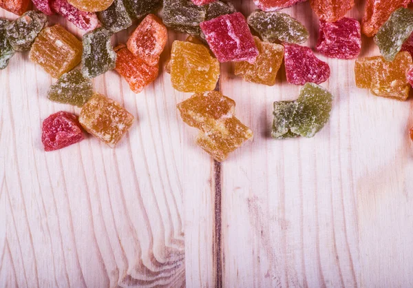 甘い砂糖漬けのフルーツの分離 — ストック写真