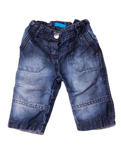 Desgaste infantil - jeans isolados — Fotografia de Stock