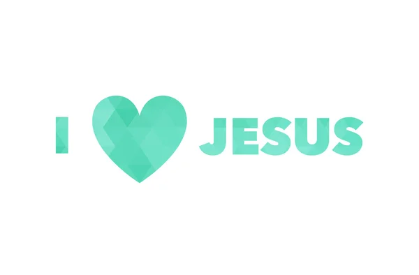 Ich liebe Jesus, Schrift — Stockfoto