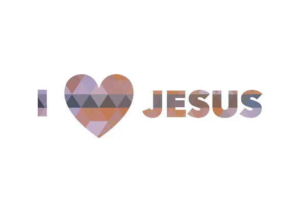 I love Jesus, font — Stock Photo, Image