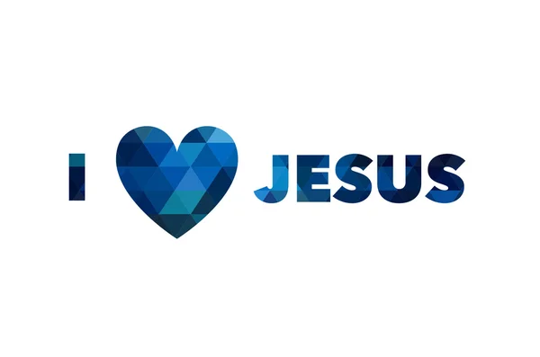 Ja miłość Jezusa, czcionki — Zdjęcie stockowe