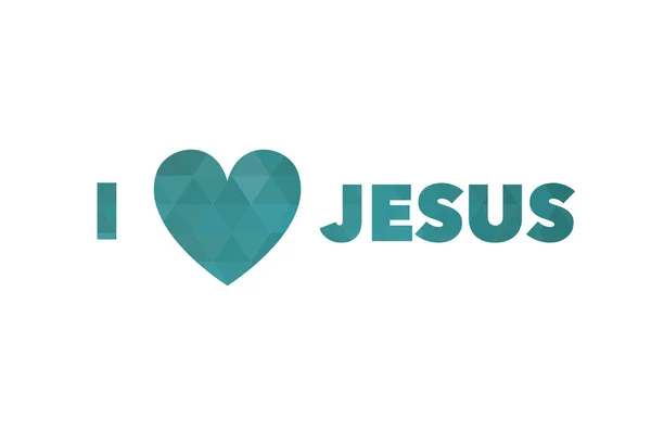 I love Jesus, font — Stock Photo, Image