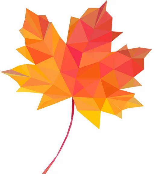 düşük Poli çokgen sonbahar yaprakları