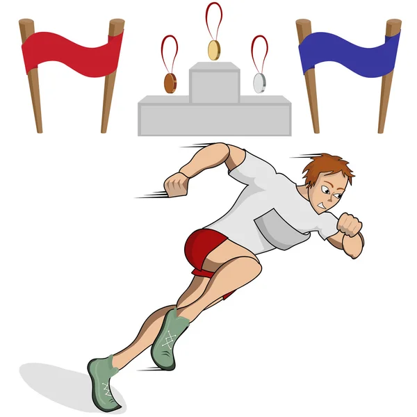 Athlete runner Vector Graphics
