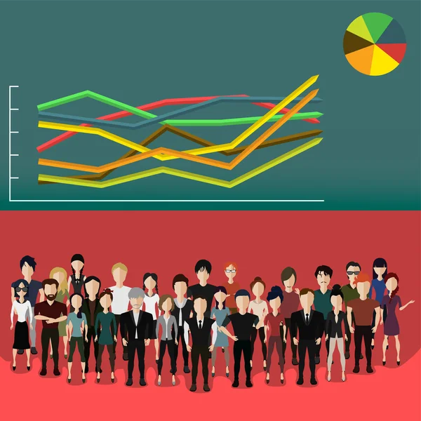 Personnes ayant des compétences analytiques — Image vectorielle