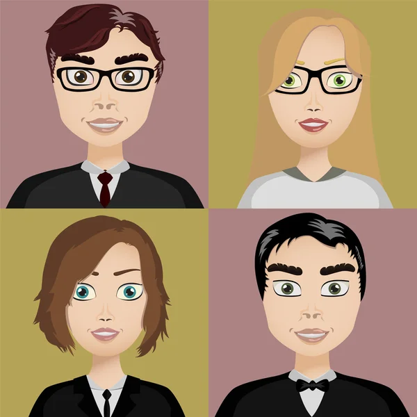 Diferentes personas — Vector de stock