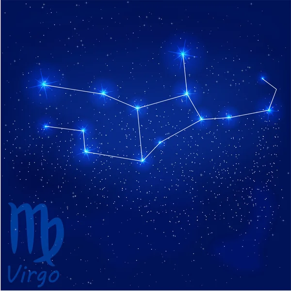 Constelação virgo —  Vetores de Stock
