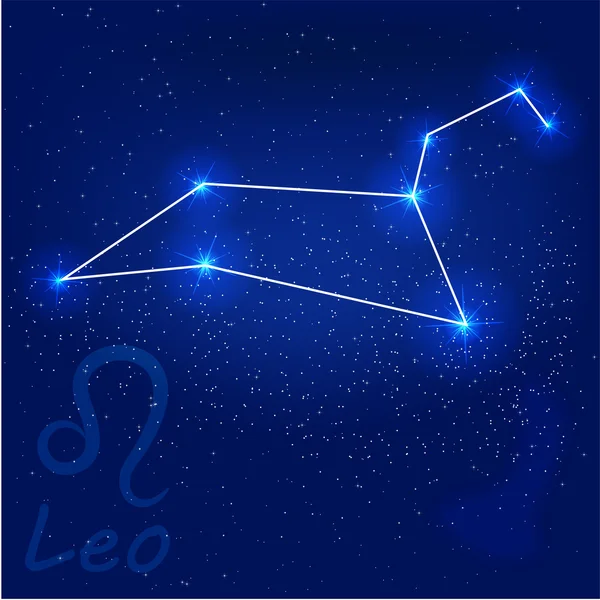 Созвездие Льва — стоковый вектор