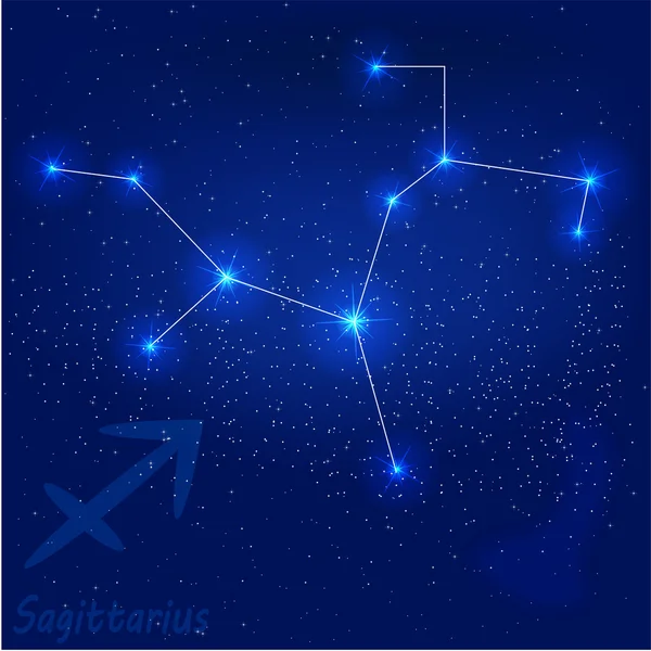 Constellation saggitarius — Stok Vektör