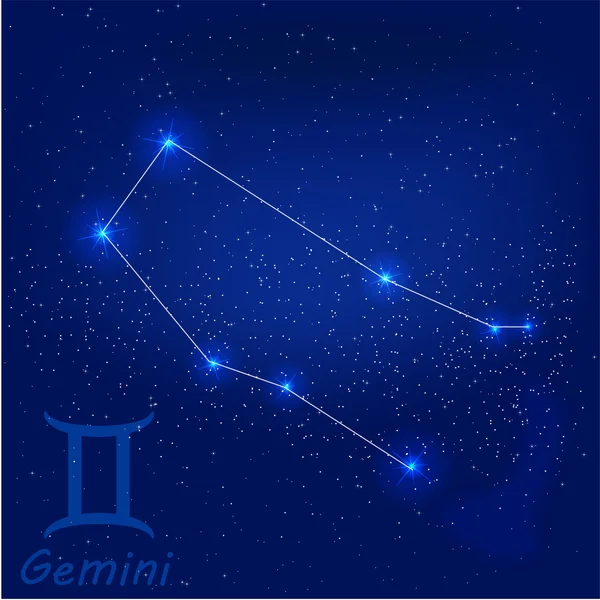 Sternbild Gemini Vektorgrafiken