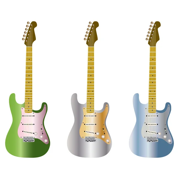 3 Gitarren — Stockvektor