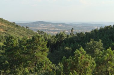 Genel bakış sahne formu Nossa Senhora da Penha Şapel. Castelo de Vide