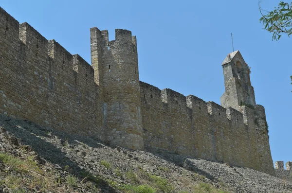 Väggar av templar slott av Tomar, klostret i Kristus. Portugal — Stockfoto