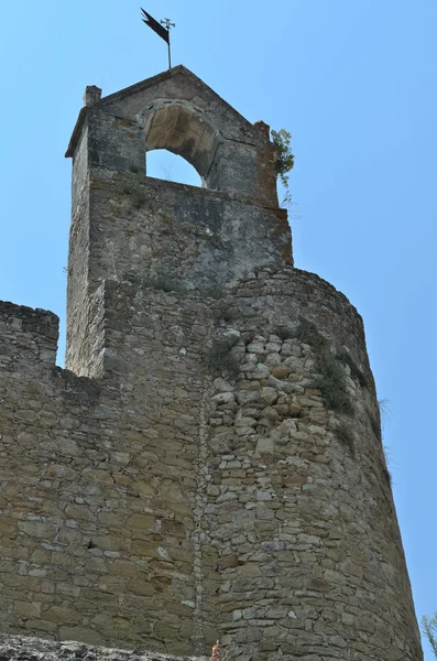 Mury zamku templariuszy w Tomar, Zakon Chrystusowy. Portugalia — Zdjęcie stockowe