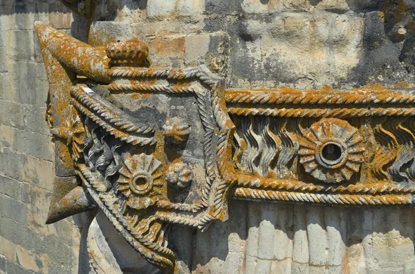 Detalle del adorno del cinturón manuelino en The Chapter House. En Tomar, Portugal — Foto de Stock
